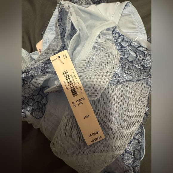 Victoria’s Secret Lingerie Sheer Floral Embroidery Halter-Neck Teddy Bodysuit - Picture 5 of 5